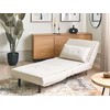 Beliani Vienvietė išskleidžiama sofa VESTFOLD, šviesiai smėlio spalvos