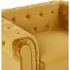 Fotelis Beliani Fotel CHESTERFIELD aksominis auksinis