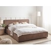 Beliani Bouclé lova LINARDS 180 x 200 cm, ruda