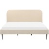 Beliani Lova Boucle FLAYAT 180 x 200 cm šviesi smėlio spalva