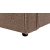 Beliani Bouclé lova LINARDS 180 x 200 cm, ruda