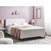 Beliani Lova Boucle LUNAN 140 x 200 cm, balta