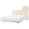 Beliani Lova Boucle SOULISSE 160 x 200 cm kreminės spalvos