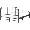 Beliani Metalinė lova MAURESSAC 140 x 200 cm Juoda