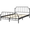 Beliani Metalinė lova MAURESSAC 140 x 200 cm Juoda