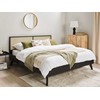 Beliani Rotango lova MONPAZIER 180 x 200 cm Juoda