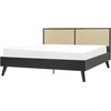 Beliani Rotango lova MONPAZIER 180 x 200 cm Juoda