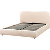 Beliani Lova su patalynės dėže BLAGNAC, bespalvė buklė, 160 x 200 cm
