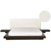 Beliani Lova Boucle ZEN 160 x 200 cm tamsaus uosio spalvos