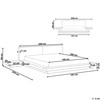 Beliani Lova Boucle ZEN 160 x 200 cm tamsaus uosio spalvos