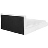 Beliani Vandens lova Boucle VINAY 160 x 200 cm Balta