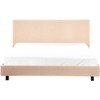 Beliani Vandens lova Boucle ALBI 160 x 200 cm smėlio spalvos