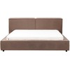 Beliani Bouclé vandens lova LINARDS 180 x 200 cm, ruda