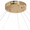 Lubinis šviestuvas Lampa wisząca Beliani Żyrandol metalowy LED auksinė PERQUENO
