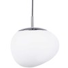 Pakabinamas šviestuvas Lampa wisząca Beliani Lampa wisząca szklana balta LIFFEL