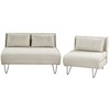 Sofa Beliani 3 vietų poilsio komplektas VESTFOLD, šviesiai smėlio spalvos