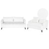 Sofa Beliani 5 vietų svetainės baldų komplektas HOBRO Boucle baltas