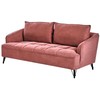Sofa Beliani 5 vietų minkštų baldų komplektas HOBRO bordo spalvos