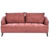 Sofa Beliani 5 vietų minkštų baldų komplektas HOBRO bordo spalvos