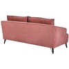 Sofa Beliani 5 vietų minkštų baldų komplektas HOBRO bordo spalvos