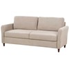 Sofa Beliani 5 vietų svetainės baldų komplektas MARE smėlio spalvos su daiktadėže