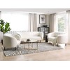 Sofa Beliani LOEN Boucle 6 asmenų svetainės baldų komplektas, baltas