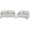 Sofa Beliani 5 vietų svetainės baldų komplektas HOBRO šviesiai pilkas