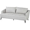 Sofa Beliani 5 vietų svetainės baldų komplektas HOBRO šviesiai pilkas
