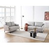Sofa Beliani 5 vietų svetainės baldų komplektas HOBRO šviesiai pilkas