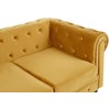 Sofa Beliani 4 vietų poilsio komplektas CHESTERFIELD, veliūras, auksinis