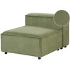 Sofa Beliani Vienvietis modulis ARDAL, žalias velvetas