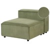 Sofa Beliani Vienvietis modulis ARDAL, žalias velvetas