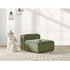 Sofa Beliani Vienvietis modulis ARDAL, žalias velvetas