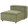 Sofa Beliani Vienvietis modulis ARDAL, žalias velvetas