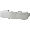 Beliani 3-vietė kampinė sofa DOLVA šviesiai pilka, dešininė