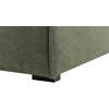 Beliani Trivietė kampinė sofa DOLVA, šenilinė, tamsiai žalia, kairinė