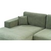 Beliani 3 asmenų kampinė sofa LOFOTEN žalia dešininė