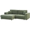 Beliani 3 asmenų kampinė sofa LOFOTEN žalia dešininė