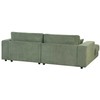Beliani 3 asmenų kampinė sofa LOFOTEN žalia dešininė