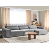 Beliani Modulinė 4 vietų kampinė sofa HELLNAR kairinė, pilka