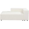 Beliani Modulinė 4 vietų kampinė sofa ARDAL Boucle, laužyta balta, dešinės pusės