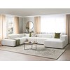 Beliani Modulinė 5 vietų kampinė sofa ARDAL Boucle, balkšva, dešininė
