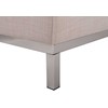 Beliani 5-vietė kampinė sofa OSLO, smėlio spalvos, su pufu, dešininė