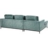 Beliani 4 vietų kampinė sofa OSLO, veliūrinė, žydra, dešininė