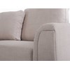 Beliani 5-vietė kampinė sofa OSLO, smėlio spalvos, su pufu, dešininė