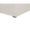 Beliani 3 vietų kampinė sofa DOLVA, velvetas, kreminė balta, kairinė
