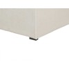 Beliani 3 vietų kampinė sofa DOLVA, velvetas, kreminė balta, kairinė