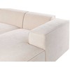Beliani 3-vietė kampinė sofa DOLVA, velvetas, smėlio spalvos, kairinė