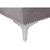 Beliani Trivietė kampinė sofa FLEN, veliūrinė, pilka, L-formos