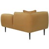 Sofa Beliani Kairysis gultas CHEVANNES iš „boucle“ audinio, garstyčių spalvos